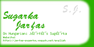 sugarka jarfas business card